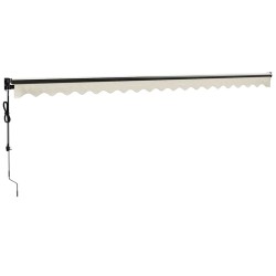 Auvent rétractable automatique crème 5x3 m 558636558636