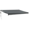 Auvent rétractable automatique anthracite 4x3 m 558638558638