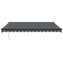 Auvent rétractable automatique anthracite 4x3 m 558638558638