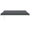 Auvent rétractable automatique anthracite 4x3 m 558638558638