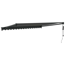 Auvent rétractable automatique anthracite 4x3 m 558638558638