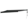 Auvent rétractable automatique anthracite 4x3 m 558638558638