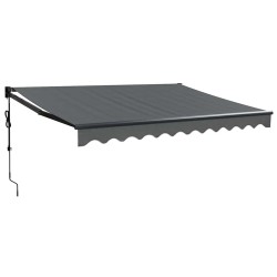 Auvent rétractable automatique anthracite 3,5x2,5 m 558639558639