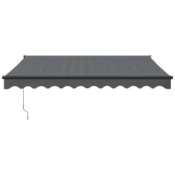 Auvent rétractable automatique anthracite 3,5x2,5 m 558639558639
