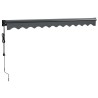 Auvent rétractable automatique anthracite 3,5x2,5 m 558639558639
