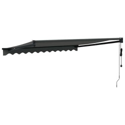 Auvent rétractable automatique anthracite 3,5x2,5 m 558639558639