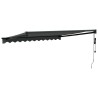 Auvent rétractable automatique anthracite 3,5x2,5 m 558639558639