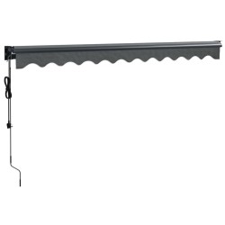 Auvent rétractable automatique anthracite 3x2,5 m 558640558640