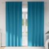 Rideaux occultants avec anneaux 2 pcs Turquoise 245 x 140 cm 558644558644