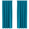 Rideaux occultants avec anneaux 2 pcs Turquoise 225 x 140 cm 558645558645