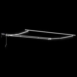 Cadre d'auvent Blanc 450 × 350 cm Aluminium 558647558647