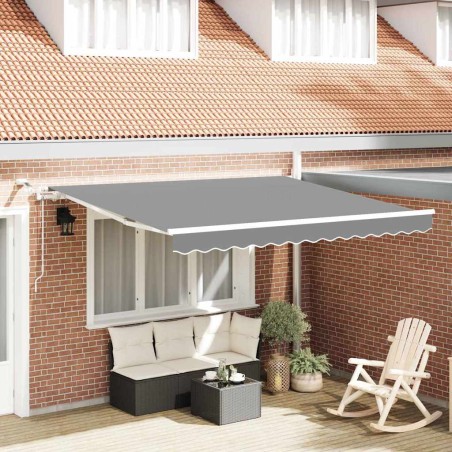 Cadre d'auvent Blanc 350 x 250 cm Aluminium 558653558653