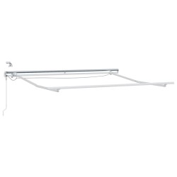 Cadre d'auvent Blanc 350 x 250 cm Aluminium 558653558653