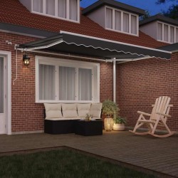 Cadre d'auvent Blanc 350 x 250 cm Aluminium 558653558653