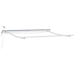 Cadre d'auvent Blanc 3 x 2,5 m Aluminium 558654558654