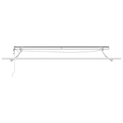 Cadre d'auvent Blanc 3 x 2,5 m Aluminium 558654558654