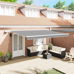 Cadre d'auvent Blanc 500 × 300 cm Aluminium 558657558657