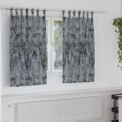 Rideaux en velours 2 pcs Gris Argenté 140 x 140 cm Velours 558660558660