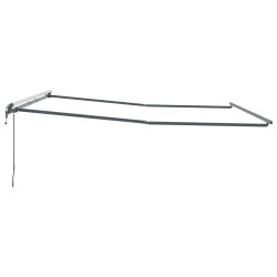 Cadre d'auvent Anthracite 400 × 350 cm Aluminium 558661558661