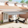 Cadre d'auvent Blanc 450 × 300 cm Aluminium 558669558669