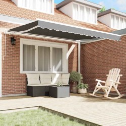 Cadre d'auvent Blanc 350 x 250 cm Aluminium 558670558670