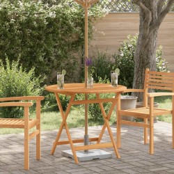 Table de jardin pliable Ø90x75 cm Bois d'eucalyptus solide 558674558674