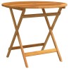 Table de jardin pliable Ø90x75 cm Bois d'eucalyptus solide 558674558674