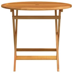 Table de jardin pliable Ø90x75 cm Bois d'eucalyptus solide 558674558674