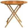 Table de jardin pliable Ø90x75 cm Bois d'eucalyptus solide 558674558674