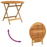 Table de jardin pliable Ø90x75 cm Bois d'eucalyptus solide 558674558674