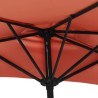 Parasol de balcon et mât en aluminium Terre cuite 300x155x223cm 558676558676