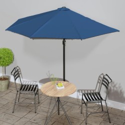 Parasol de balcon avec mât en aluminium Bleu 300x155x223cm Demi 558677558677
