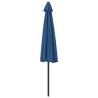 Parasol de balcon avec mât en aluminium Bleu 300x155x223cm Demi 558677558677