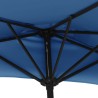 Parasol de balcon avec mât en aluminium Bleu 300x155x223cm Demi 558677558677