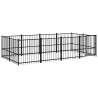 Chenil d'extérieur pour chiens Acier 7,51 m² 558687558687