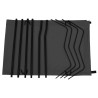 Lits de camping 2 pcs 180x60x19 cm Tissu Oxford et acier Noir 558689558689