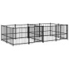 Chenil d'extérieur pour chiens Acier 7,51 m² 558692558692