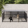 Chenil d'extérieur avec toit pour chiens Acier 3,75 m² 558695558695