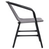 Chaises de jardin lot de 2 Plastique Rotin et acier 110 kg 558697558697