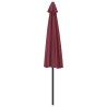 Parasol de balcon mât en aluminium Bordeaux 300x155x223 cm Demi 558698558698