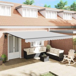 Cadre d'auvent Anthracite 450 × 350 cm Aluminium 558701558701