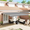 Cadre d'auvent Blanc 450 × 350 cm Aluminium 558705558705