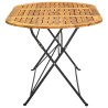 Table de jardin 160x85x74 cm Bois d'acacia massif Ovale 558710558710