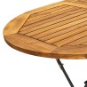 Table de jardin 160x85x74 cm Bois d'acacia massif Ovale 558710558710