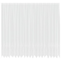 Rideau en Dentelle Floral Blanc 260 x 500 cm Polyester 558713558713
