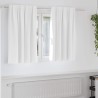 Rideaux occultants avec anneaux 2 pcs Blanc lumineux 558720558720