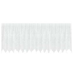 Rideau en Dentelle Floral Blanc 120 x 400 cm Polyester 558722558722