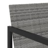 Salon de jardin 7 pcs avec coussins Résine tressée Gris 558723558723