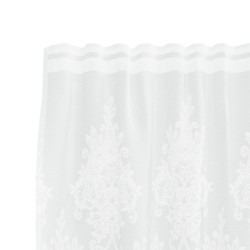 Rideau en Dentelle Floral Blanc 140 x 400 cm Polyester 558724558724
