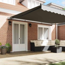 Cadre d'auvent Anthracite 500 × 350 cm Aluminium 558740558740